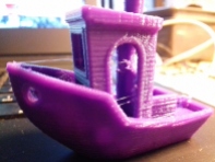 Finished #3dbenchy with some "stringing"